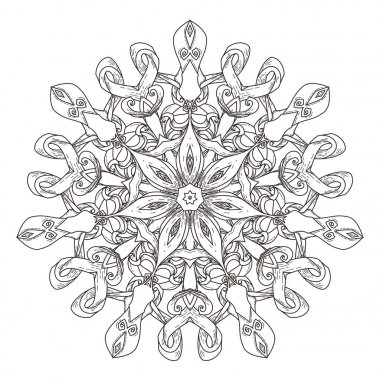 Mandala. Dekoratif arka plan. Islam, Arapça, oryantal, Hint, Osmanlı, yoga motifleri.