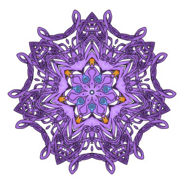 Mandala. Dekoratif arka plan. Islam, Arapça, oryantal, Hint, Osmanlı, yoga motifleri.