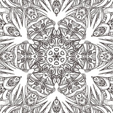 Mandala tarzı vektör seamless modeli