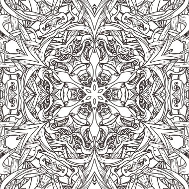 Mandala tarzı vektör seamless modeli