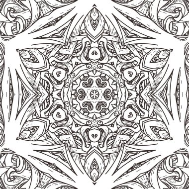 Mandala tarzı vektör seamless modeli