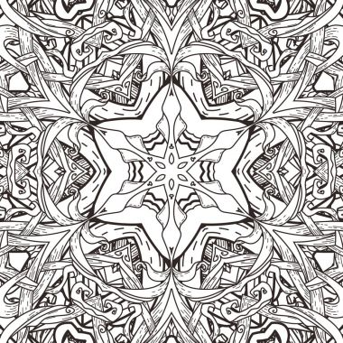 Mandala tarzı vektör seamless modeli