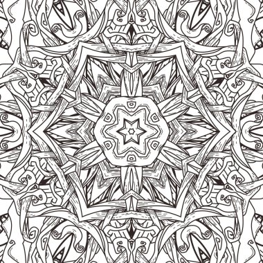 Mandala tarzı vektör seamless modeli