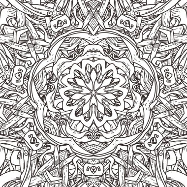 Mandala tarzı vektör seamless modeli