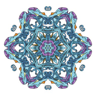 Mandala. Dekoratif arka plan. Islam, Arapça, oryantal, Hint, Osmanlı, yoga motifleri.