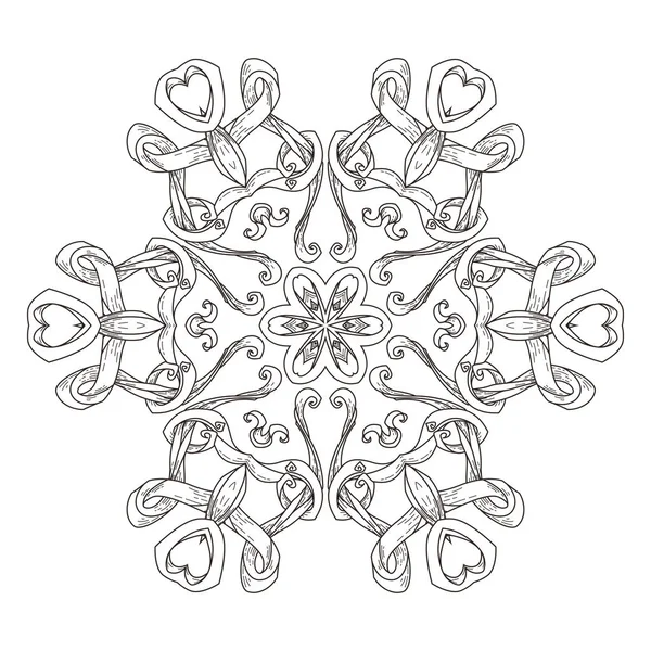 Mandala. Fundo decorativo abstrato. Islã, árabe, oriental, indiano, otomano, motivos de ioga . — Vetor de Stock