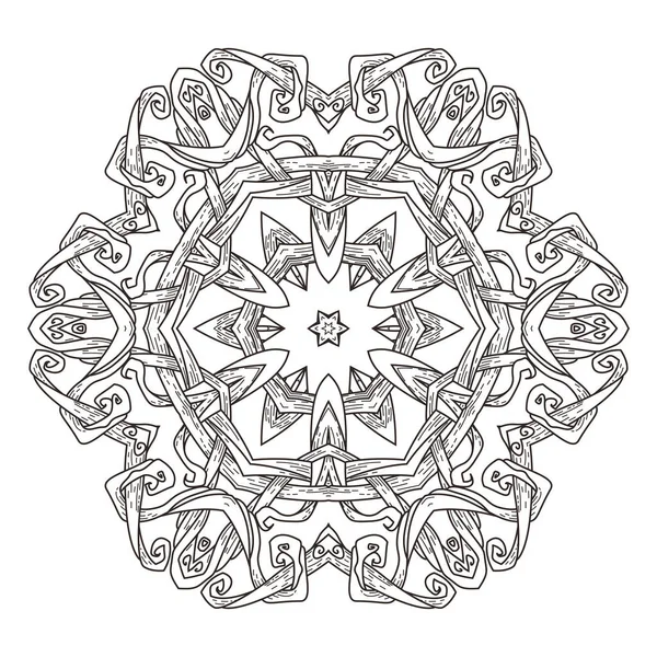 Mandala. Dekoratif arka plan. Islam, Arapça, oryantal, Hint, Osmanlı, yoga motifleri. — Stok Vektör