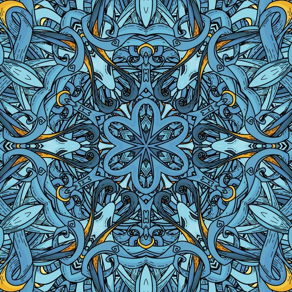 De naadloze patroon vector in mandala stijl — Stockvector