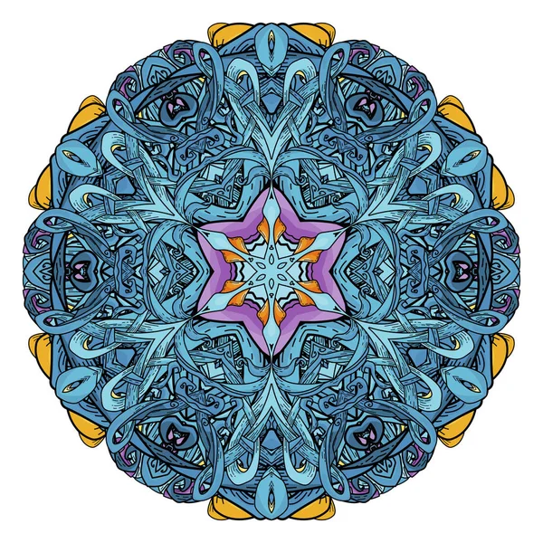 Mandala. Abstracte decoratieve achtergrond. Islam, Arabische, Oosterse, Indische, Ottomaanse, yoga motieven. — Stockvector