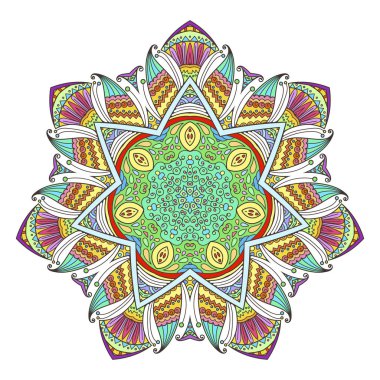 Mandala. Dekoratif arka plan. Islam, Arapça, oryantal, Hint, Osmanlı, yoga motifleri.