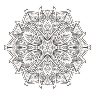 Mandala. Dekoratif arka plan. Islam, Arapça, oryantal, Hint, Osmanlı, yoga motifleri.