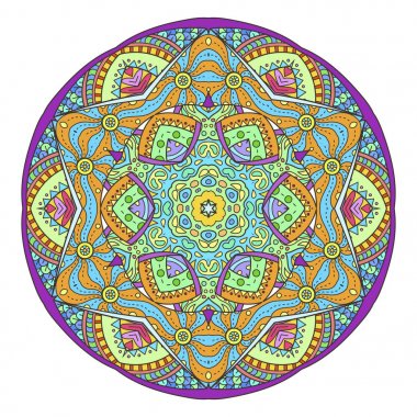 Mandala. Dekoratif arka plan. Islam, Arapça, oryantal, Hint, Osmanlı, yoga motifleri.