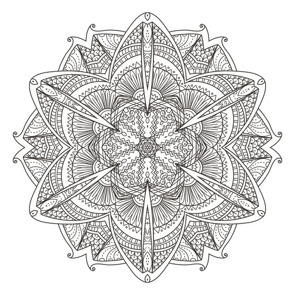 Mandala. Fondo decorativo abstracto. Islam, árabe, oriental, indio, otomano, motivos de yoga . — Archivo Imágenes Vectoriales