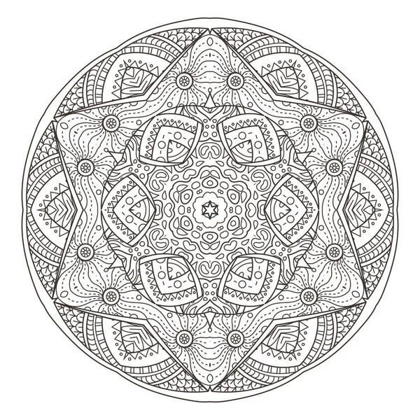 Mandala. Fondo decorativo abstracto. Islam, árabe, oriental, indio, otomano, motivos de yoga . — Vector de stock