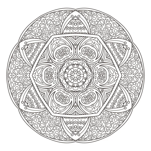 Mandala. Fundo decorativo abstrato. Islã, árabe, oriental, indiano, otomano, motivos de ioga . — Vetor de Stock