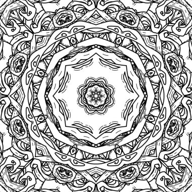 Mandala tarzı vektör seamless modeli