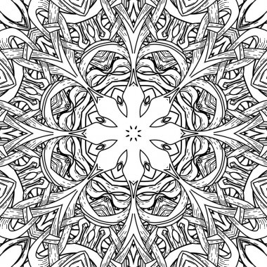 Mandala tarzı vektör seamless modeli