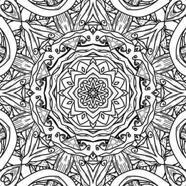 Mandala tarzı vektör seamless modeli