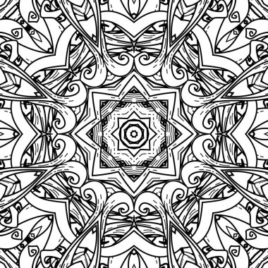 Mandala tarzı vektör seamless modeli