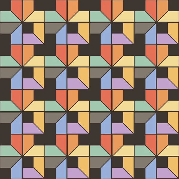 원활한 사각형 패턴입니다. 초록 줄무늬 끝 없는 배경 — 스톡 벡터