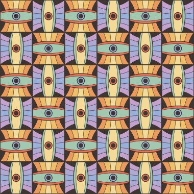 Sorunsuz soyut geometrik mozaik desen