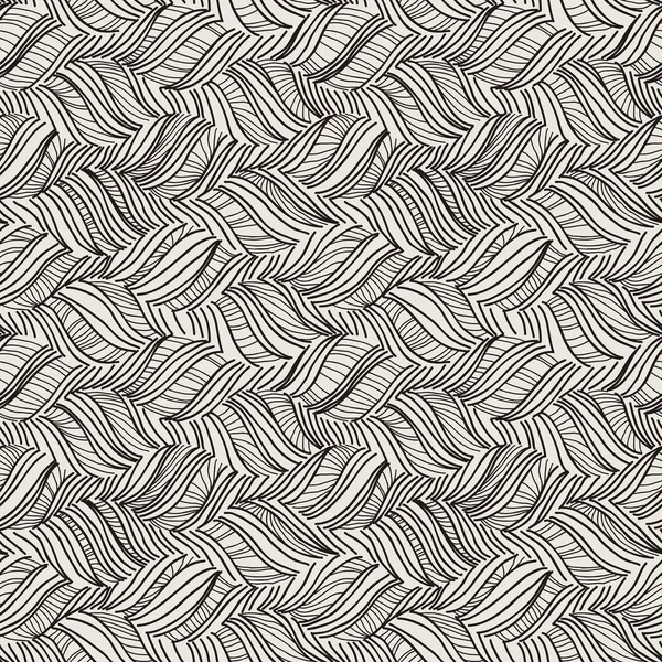 Vektor Doodle nahtlose Muster mit Pinsel oder Federstrich — Stockvektor