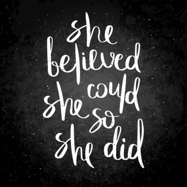 İlham verici vektör elle çizilmiş alıntı. Blackboard yazı tebeşir. Kartları, posterler ve t-shirt için söyleyerek motivasyon