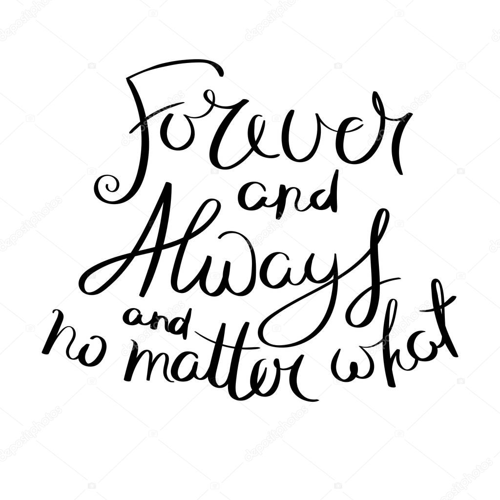 Inspirational vector hand drawn quote. Ink brush lettering isolated on white background. Motivation saying for cards, posters and t-shirt