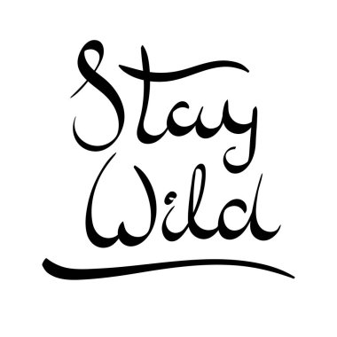 El ifade yazı vektör çekilmiş. Modern hat dekor duvar, poster, parmak izi, kart, t-shirtler için motive ve diğer