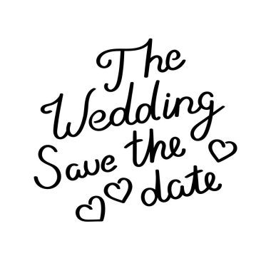 El ifade yazı vektör çekilmiş. Modern hat dekor duvar, poster, parmak izi, kart, t-shirtler için motive ve diğer