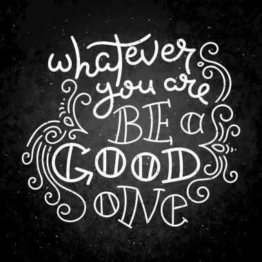 Yazı tahtası üzerinde öğeleri el yazı ve dekorasyon ile çizilmiş modern görüntü ver. İlham alıntı olduğunu. Gösterim amacıyla yazdırır t-shirt ve Çantalar, posterler, kartları.