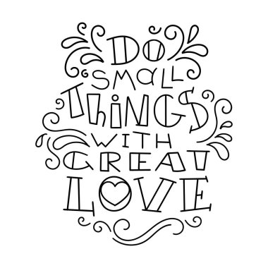 El el yazı ve dekorasyon elemanları ile çizilmiş modern görüntü. İlham alıntı olduğunu. Gösterim amacıyla yazdırır t-shirt ve Çantalar, posterler, kartları.