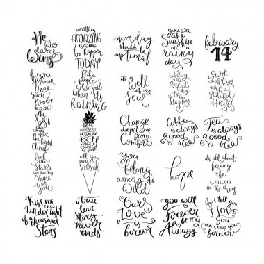 El hayat ve mutluluk için hat alıntı motivasyon yazılı. Kartpostal, poster, parmak izi, kart grafik tasarım için.