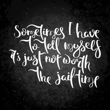 El hayat ve mutluluk için hat alıntı motivasyon yazı tahtası üzerinde yazılı. Kartpostal, poster, parmak izi, kart grafik tasarım için.