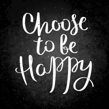 El hayat ve mutluluk için hat alıntı motivasyon yazı tahtası üzerinde yazılı. Kartpostal, poster, parmak izi, kart grafik tasarım için.