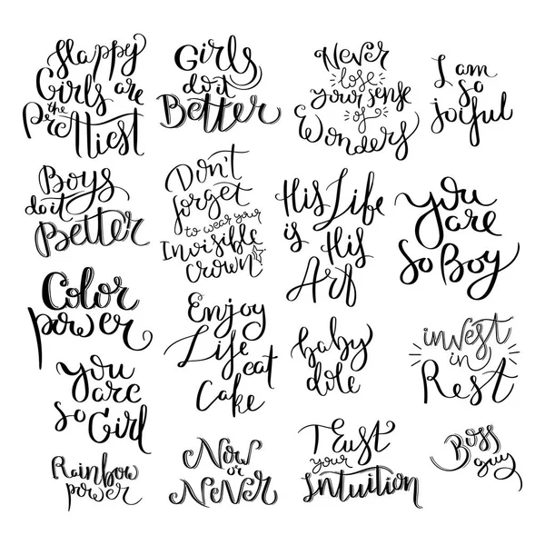 Hand written calligraphy quote motivation for life and happiness. For postcard, poster, prints, cards graphic design.