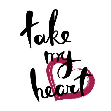 El ifade yazı vektör çekilmiş. Modern hat dekor duvar, poster, parmak izi, kart, t-shirtler için motive ve diğer