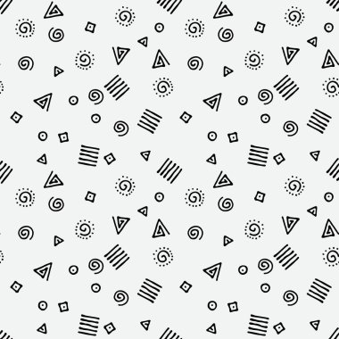 Kusursuz memfis modern model. Geometri kumaşı örneği