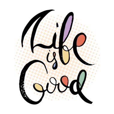 El yazması grunge kartı. El yapımı karalama harfleri eski moda.