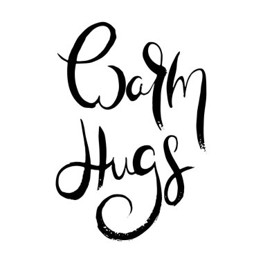 El yazması grunge kartı. El yapımı karalama harfleri eski moda.