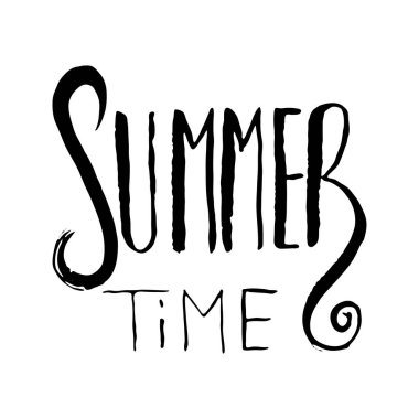 El yazması grunge kartı. El yapımı karalama harfleri eski moda.