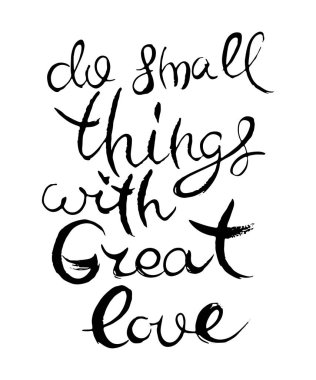 El yazması grunge kartı. El yapımı karalama harfleri eski moda.