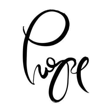 El yazması grunge kartı. El yapımı karalama harfleri eski moda.