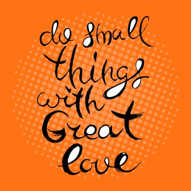 El yazması grunge kartı. El yapımı karalama harfleri eski moda.