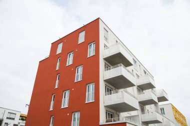 Modern ev satır, renkli ev satır, güzel bir ev satır Münih