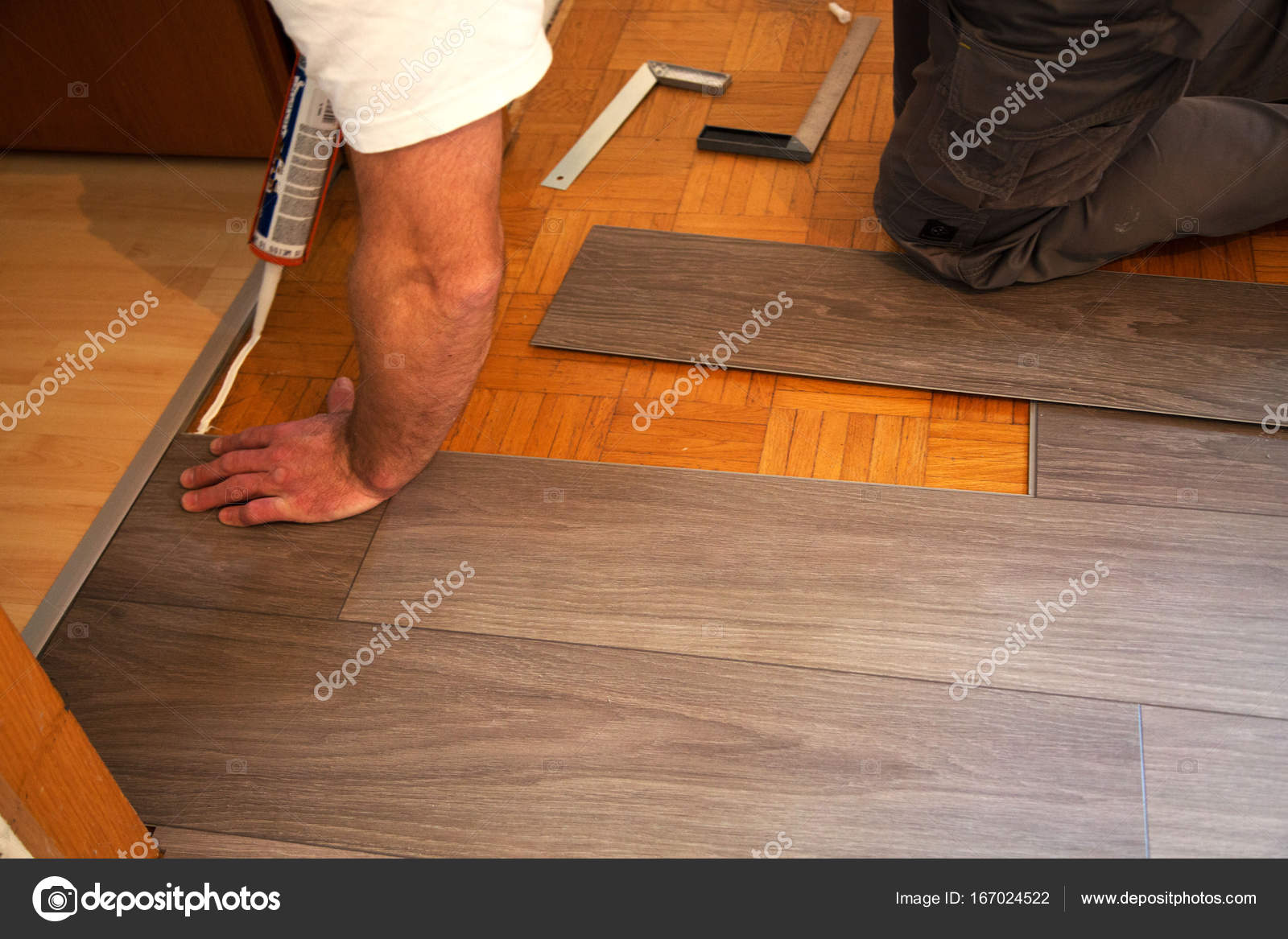 Lay Vinyl Floor On Parquet Stock Photo Munich1 167024522 Lay Vinyl Floor On Parquet Stock Photo