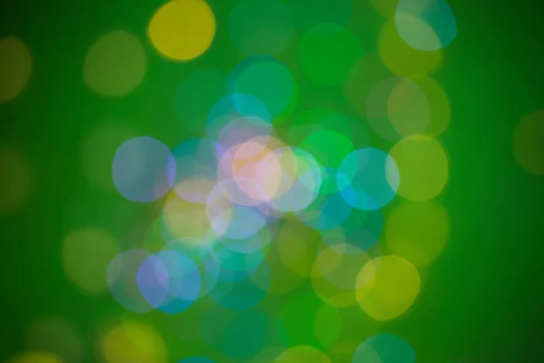 Zelené pozadí, světla — Stock fotografie