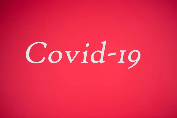 Covid 19, red background, asian flu,