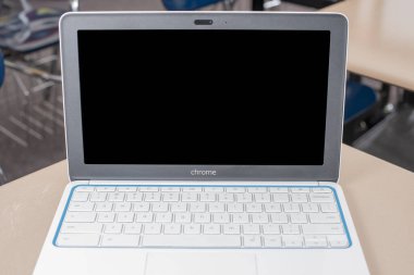 Elgin, Illinois - 2019 dolaylarında: Sınıfta bir HP Chromebook. 
