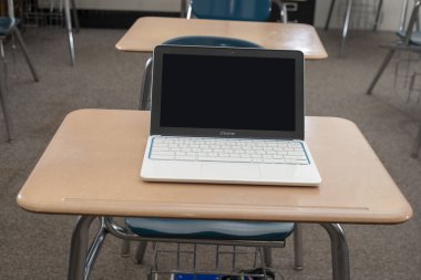 Elgin, Illinois - 2019 dolaylarında: Sınıfta HP Edition Chromebook.